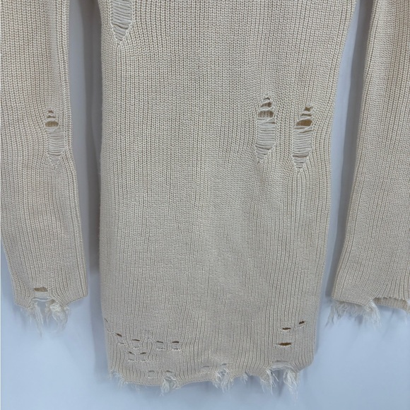 Revolve lovers + friends Keeney wool blend crochet knit distress Dress size xxs - Picture 6 of 15